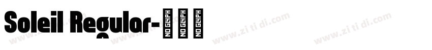 Soleil Regular字体转换